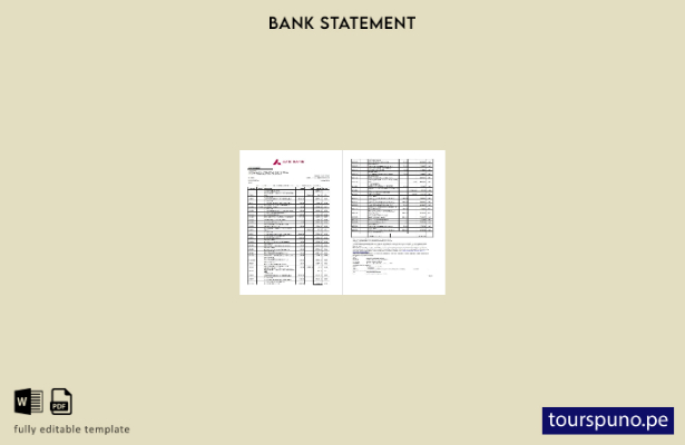 listo para imprimir plantilla de Excel de extracto bancario de páginas de India 
